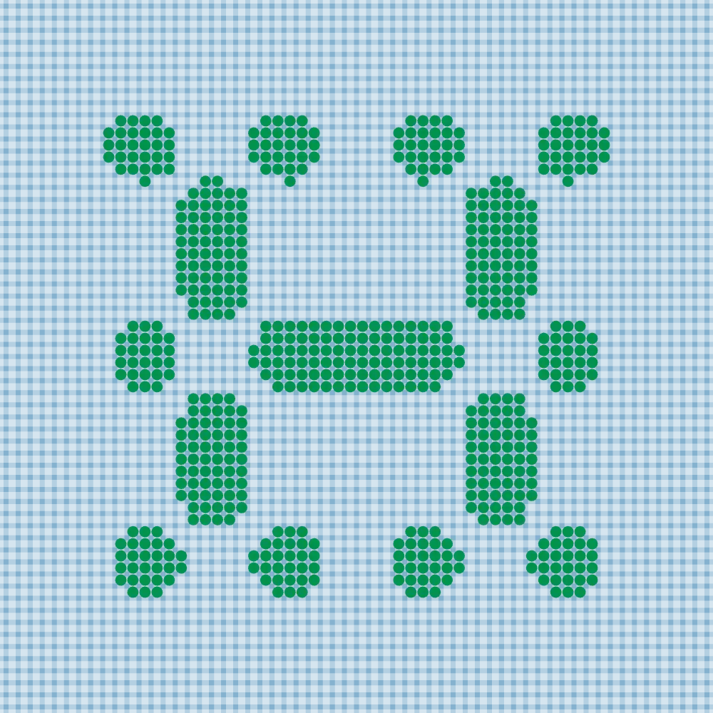 3D render of the letter H in Pocket Electronic